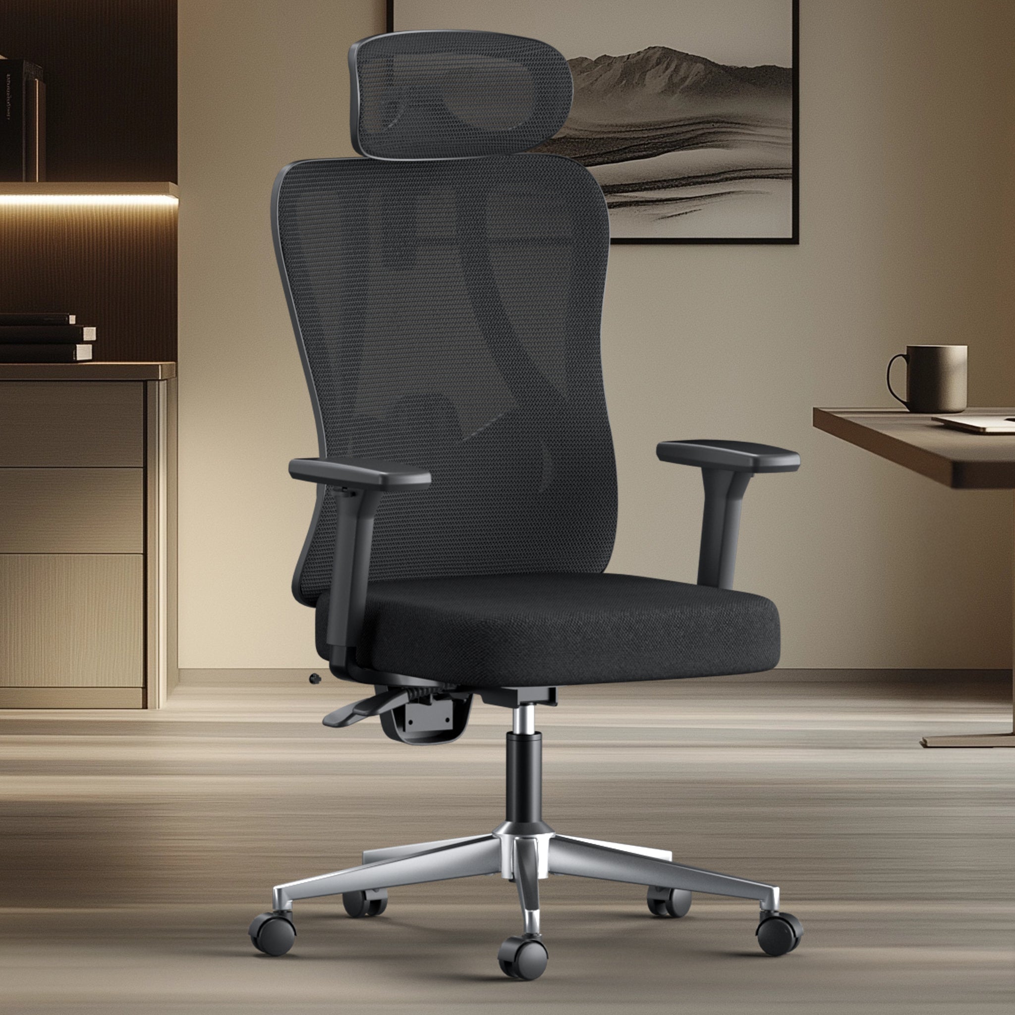 Hbada_P3_office_Chair without footrest black upgrade in room