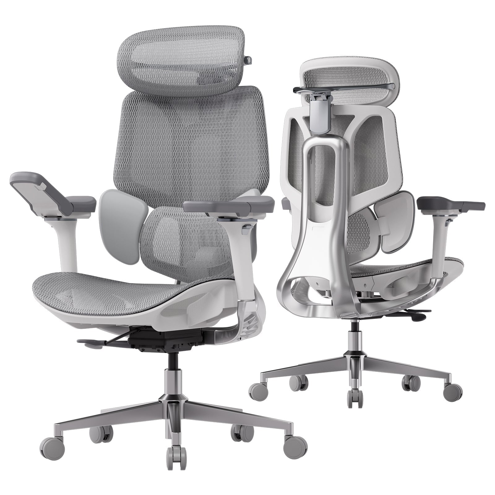 Hbada_E3_Pro_Ergonomic_Chair without footrest gray double side