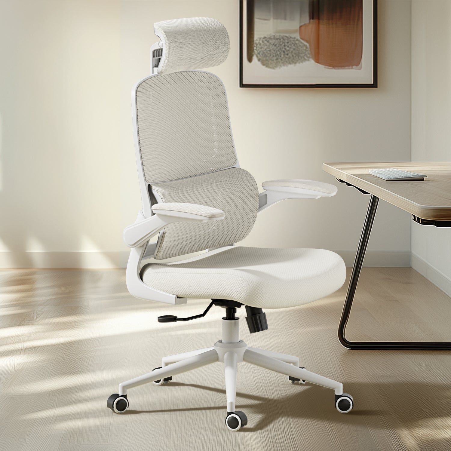Hbada_p1_Ergonomic_Chair white