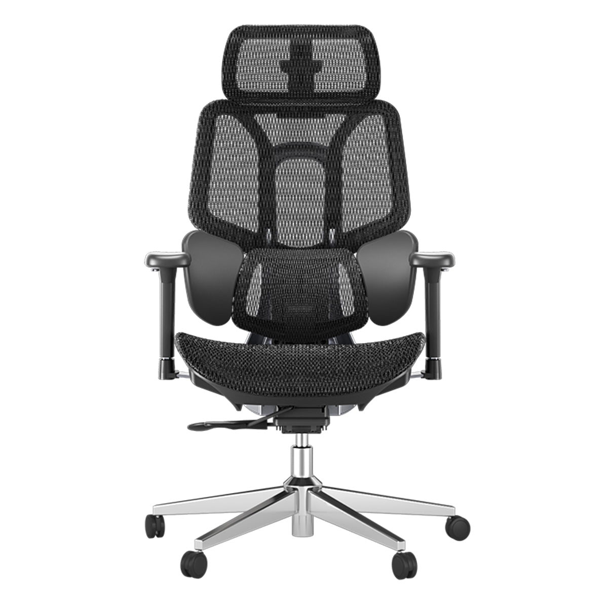 HBADA E3 Air Ergonomic Office Chair without footrest black front