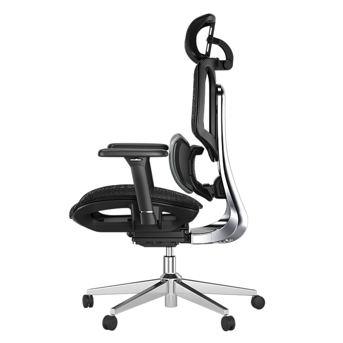 HBADA E3 Air Ergonomic Office Chair without footrest black left