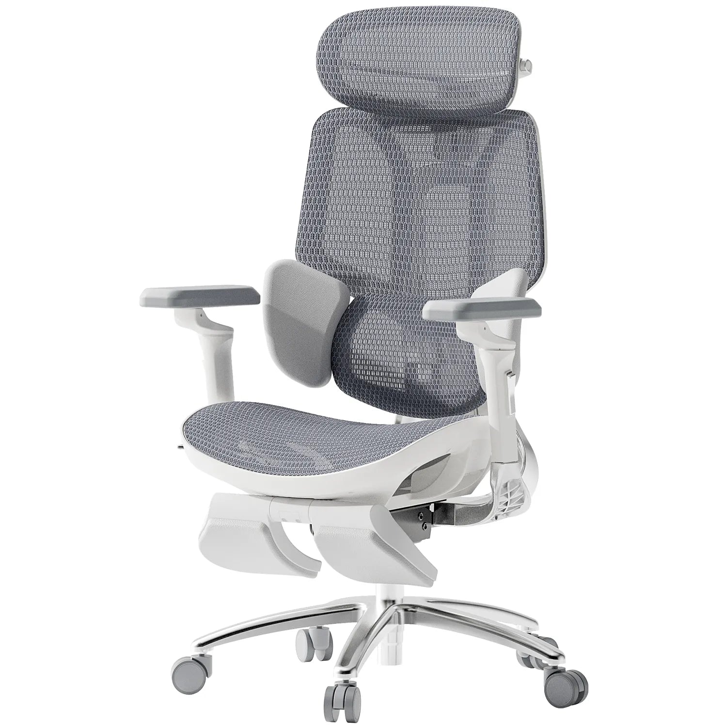Hbada_E3_Ultra_Ergonomic_Chair with footrest gray